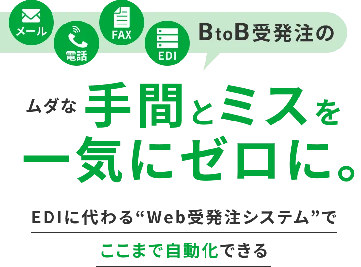 BtoB受発注のムダな手間とミスを一気にゼロに。法人向けECで受発注業務はここまで自動化できる