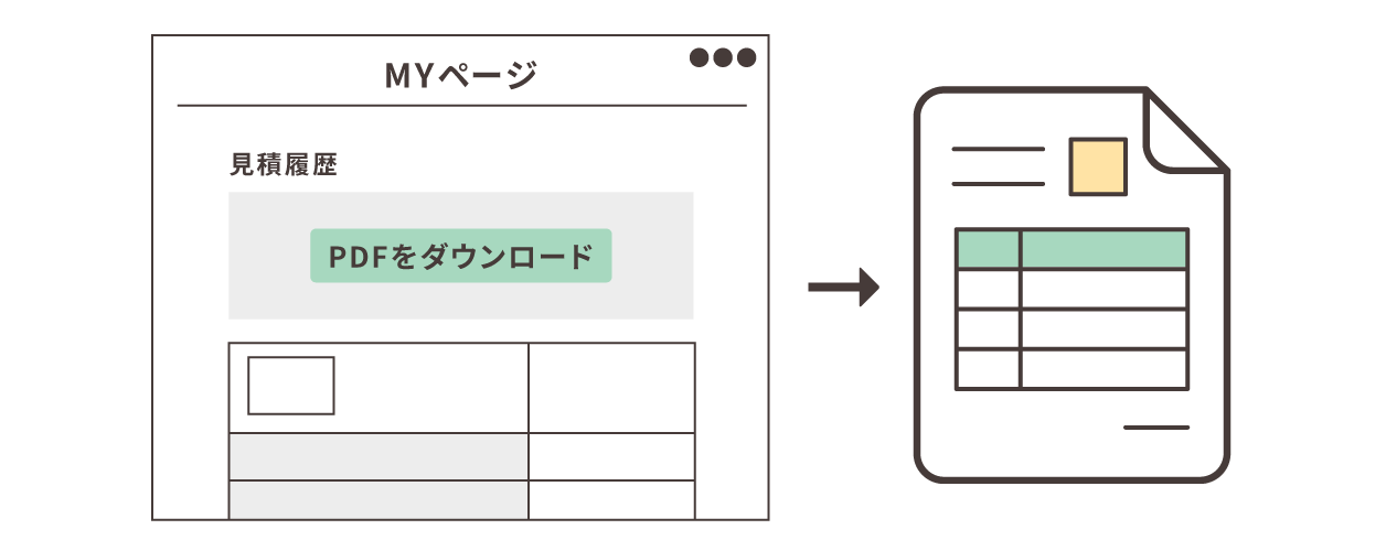 見積機能の説明画像